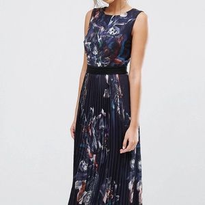 ASOS floor length navy floral dress. Worn once.